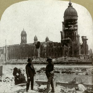 Rådhuset fra McAllister St. med utsikt mot nordøst, 1906. av Unbekannt