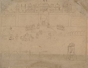 Bybilde, 1800-tallet. av Unbekannt