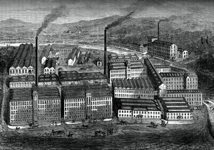 Clarks Anchor Thread Works, Paisley, Skottland, c1880 av Unbekannt