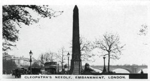 Cleopatras Needle, Embankment, London, ca 1920-tallet av Unbekannt