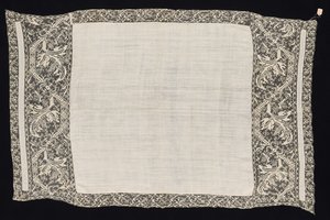 Klut med kant av vegetabilsk mønster, 1800-tallet. av Unbekannt