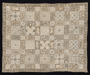 Klut med enhjørninger, drager, andre dyr og blomstermønstre, 1800-tallet. av Unbekannt