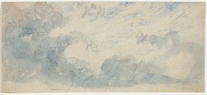 Cloud Study, 1800-tallet. av Unbekannt
