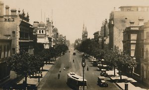 Collins Street, Melbourne, Australia, ca 1920-tallet. av Unbekannt