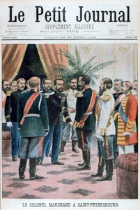 Oberst Jean-Baptiste Marchand i St Petersburg, Russland, 1902 av Unbekannt