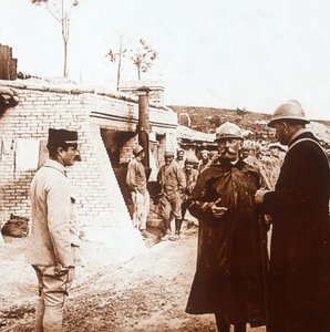 Kommandopost, Champagne, Nord-Frankrike, c1914-c1918 av Unbekannt