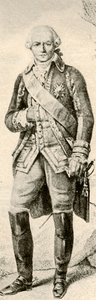 Comte de Rochambeau, viser kjolen til en fransk offiser, 1791, 1937. av Unbekannt