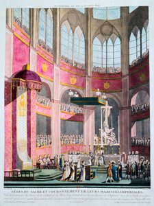 Innvielse av Napoleon og kroning av Josephine av pave Pius VII, 2. desember 1804 av Unbekannt