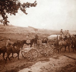 Konvoi, Genicourt, Nord-Frankrike, 1916 av Unbekannt