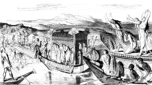 Konvoi vender tilbake med en nekropolis, Egypt, 1881 av Unbekannt