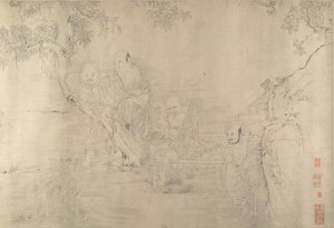 Kopi etter The Sixteen Luohans, 1800-begynnelsen av det 20. århundre. av Unbekannt