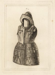 Corcelet eller drakt av lys arquebus rustning og morion hodeplagg fra Tower of London av Unbekannt