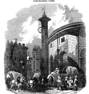 Maismarked, Paris, 1836 av Unbekannt