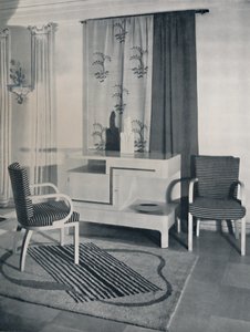 Hjørne av et rom designet av Hayes Marshall for Fortnum & Mason Ltd., London, 1936 av Unbekannt