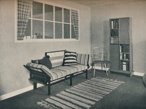 Hjørne av stue designet av prof. Karl Pullich, 1928 av Unbekannt