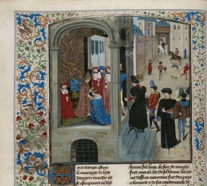 Kroningen av Charles VI av Frankrike, ca 1470-1475. av Unbekannt