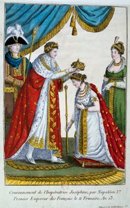 Kroningen av keiserinne Josephine, 2. desember 1804, 1800-tallet av Unbekannt