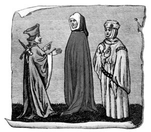Kostyme, 1300-tallet, 1910 av Unbekannt