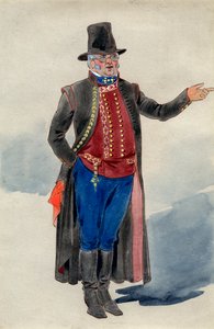 Kostymedesign for Dear Little Denmark, Prince of Wales Theatre, 1909 av Unbekannt
