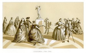 Kostymer, 1720-1740, 1885 av Unbekannt