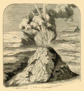 Cotopaxi i utbruddet i 1743, 1881. av Unbekannt