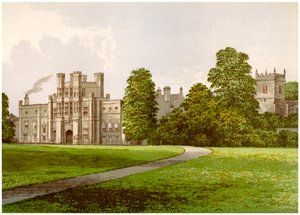 Coughton Court, Warwickshire, hjemmet til Baronet Throckmorton, c1880 av Unbekannt