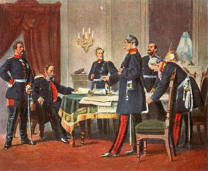Krigsrådet i Versailles, 1870, 1936. av Unbekannt