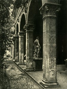 Gårdsplassen til Palazzetto Venezia, Roma, Italia, 1908. av Unbekannt