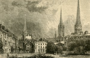 Coventry - The Spiers of Trinity, St. Michaels og Christ Church, 1898. av Unbekannt