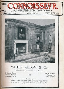 Forside av The Connoisseur, april 1921 av Unbekannt