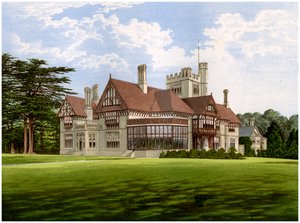Cowdray Park, Sussex, hjemmet til jarlen av Egmont, c1880 av Unbekannt