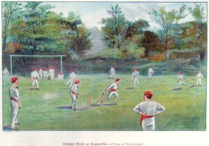 Cricket Field i Bournville, 1892 av Unbekannt