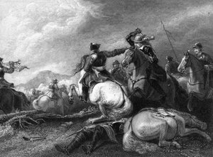 Cromwell i slaget ved Marston Moor, 2. juli 1644, 1800-tallet av Unbekannt