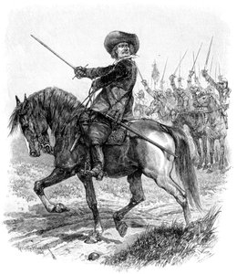 Cromwell i slaget ved Marston Moor, 2. juli 1644, 1800-tallet av Unbekannt