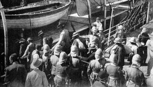 Cronjes Captive Warriors, Docks, Paardeberg, Sør-Afrika, 1900 av Unbekannt