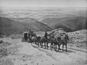 Krysser San Marcos Pass, California, c1897. av Unbekannt