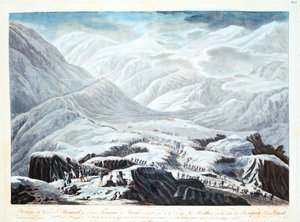 Krysser Saint Bernard Pass, 1800 av Unbekannt
