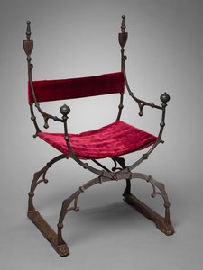 Curule sammenleggbar stol, ca. 1450-1500. av Unbekannt
