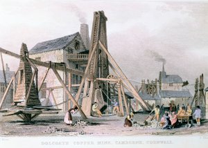 Dalcoath kobbergruve, Camborne, Cornwall, c1830 av Unbekannt