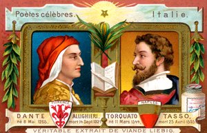 Dante Allighieri og Torquato Tasso, c1900 av Unbekannt