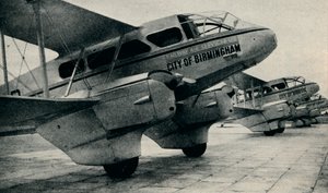 De Havilland DH89-fly brukt på noen av Railway Air Service-rutene, c1934 c1937 av Unbekannt