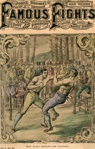 Døve Burke beseirer Tom OConnell, 1837 sent på 1800- eller begynnelsen av 1900-tallet av Unbekannt