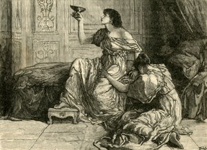 Sophonisbas død, 1890. av Unbekannt