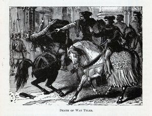 Wat Tylers død, 1882 av Unbekannt
