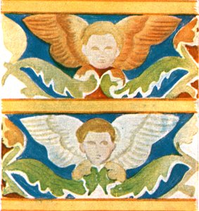 Dekorasjon i basilikaen Saint Francis, Assisi, Italia, 1928. av Unbekannt
