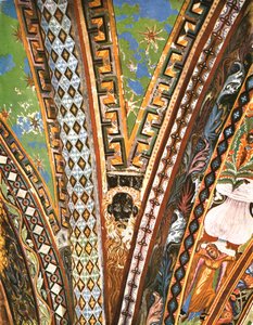 Dekorasjon i basilikaen Saint Francis, Assisi, Italia, 1928. av Unbekannt