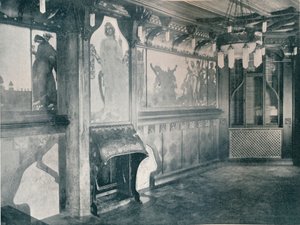 Dekorasjoner til et musikkrom av Fritz Erler, c1899 av Unbekannt
