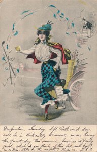 Dekorativ kvinnelig golfspiller 1, c1904 av Unbekannt