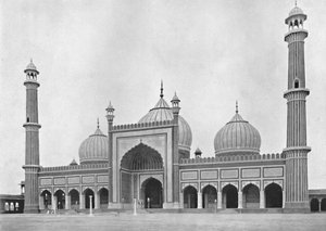 Delhi. The Jumma Musjid, c1910. av Unbekannt