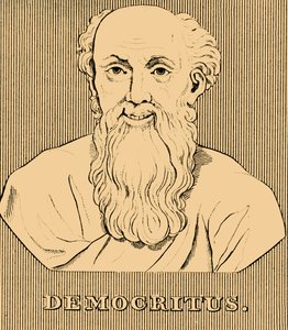 Demokrit, c460-370 f.Kr., 1830 av Unbekannt